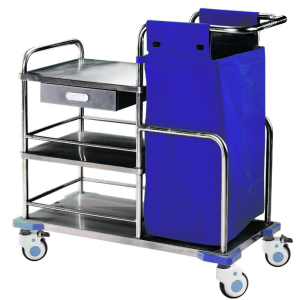 Chariot à linge avec tiroir