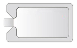 Plaque neutre jetable simple zone