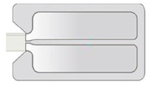 Plaque neutre jetable double zone